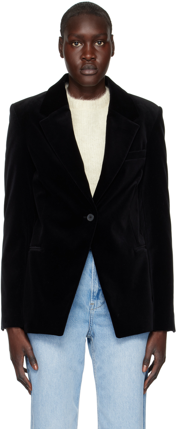 FRAME Black SingleButton Blazer Frame Denim