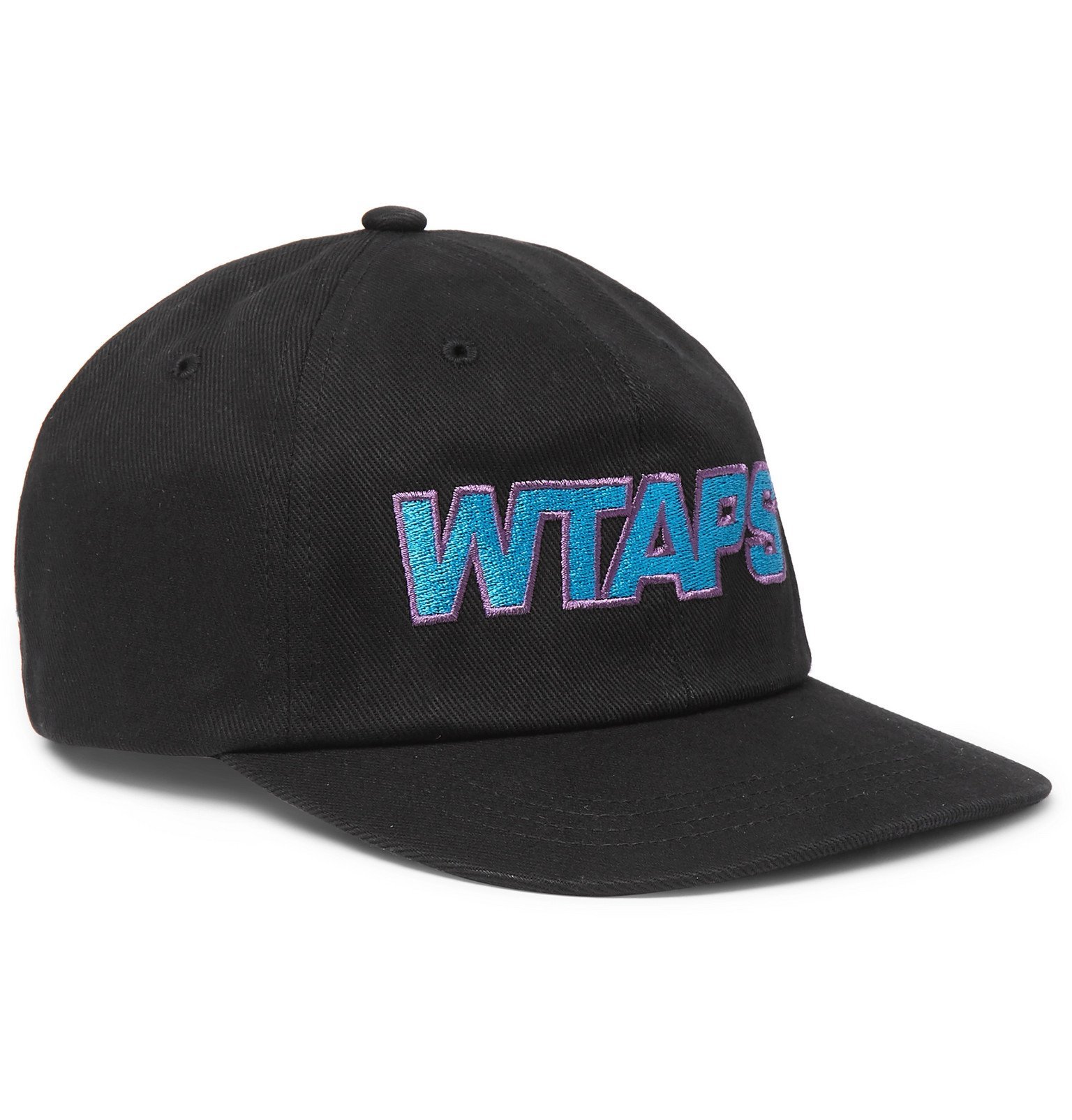WTAPS - Logo-Embroidered Cotton-Twill Baseball Cap - Black WTAPS