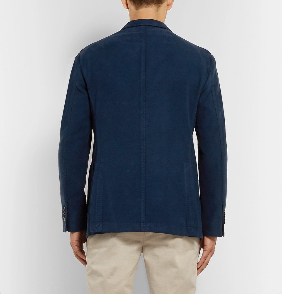 Boglioli Navy KJacket CottonMoleskin Blazer Men Navy Boglioli