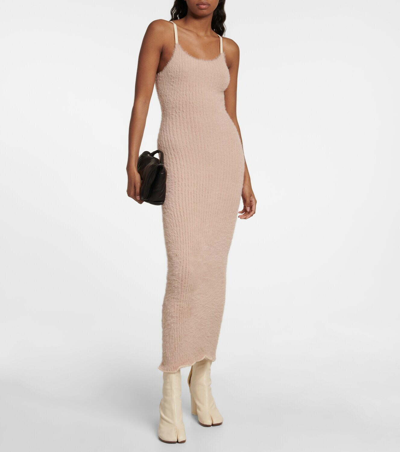 MM6 Maison Margiela - Ribbed-knit midi dress MM6 Maison Margiela