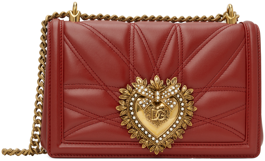 Dolce & Gabbana Red Medium Devotion Shoulder Bag Dolce & Gabbana