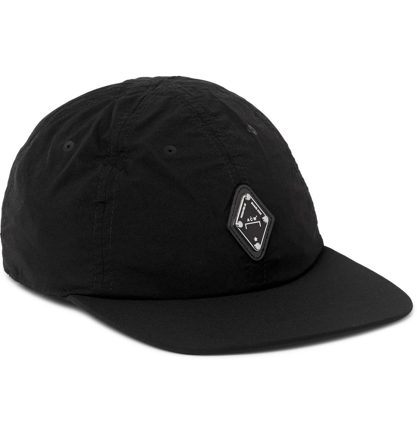 A-COLD-WALL* - Logo-Appliquéd Perforated Shell Baseball Cap - Black A ...