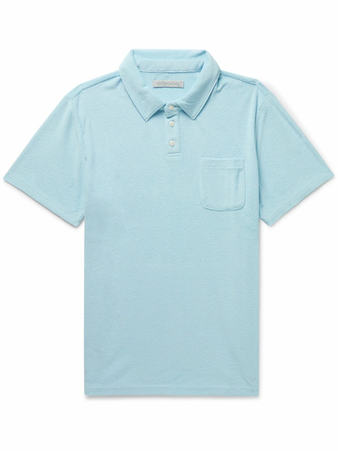 Outerknown - Hightide Organic Cotton-Blend Terry Polo Shirt - Blue ...