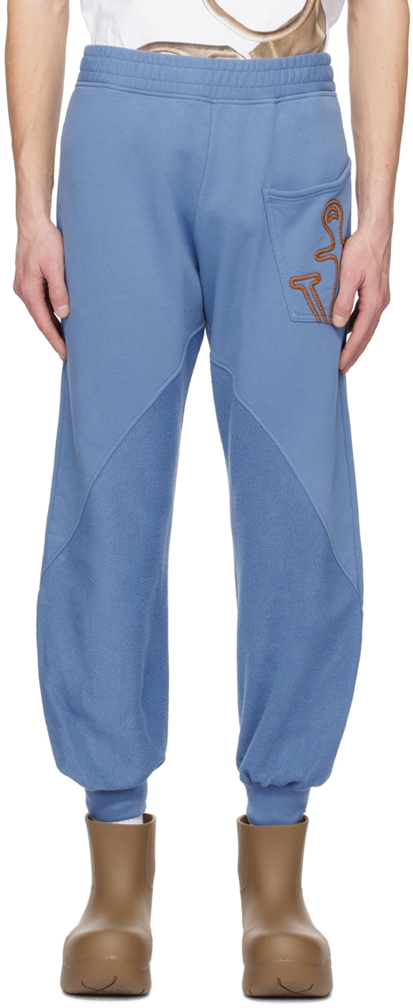 JW Anderson Blue Paneled Lounge Pants JW Anderson