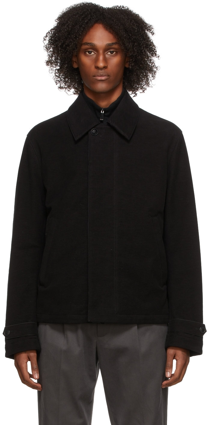 Ermenegildo Zegna Black Brushed Cashmere Jacket Ermenegildo Zegna