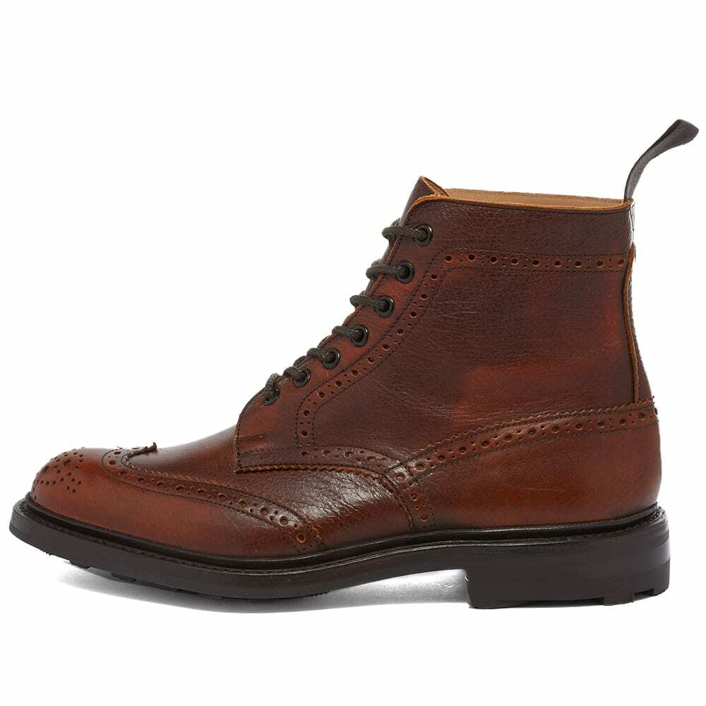 Tricker's Men's Trickers Stow Derby Brogue Boot in Caramel Kudu Tricker's