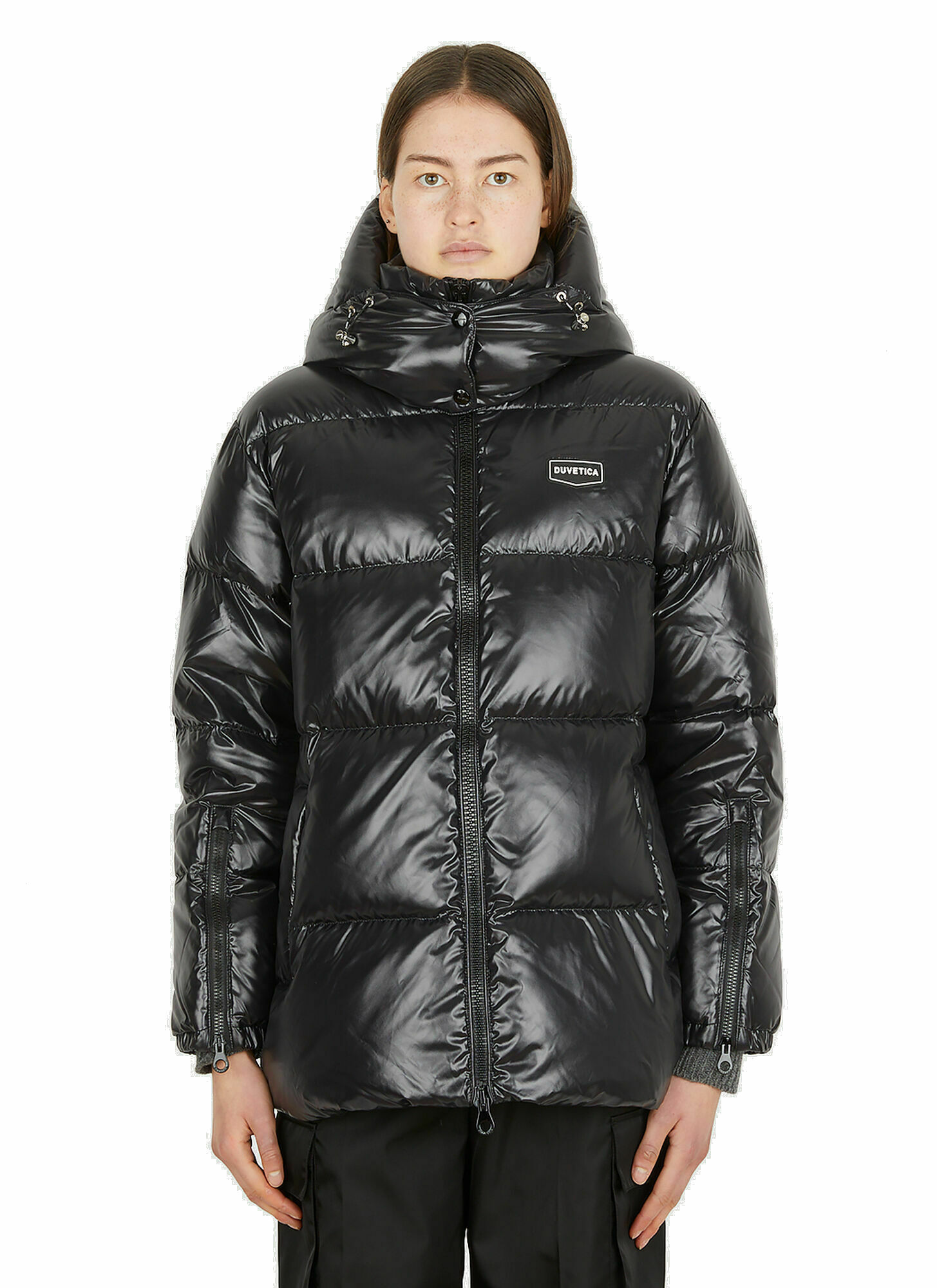Photo: Duvetica - Alloro Quilted Down Jacket in Black