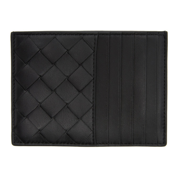 Bottega Veneta Black Intrecciato Multi Card Holder Bottega Veneta