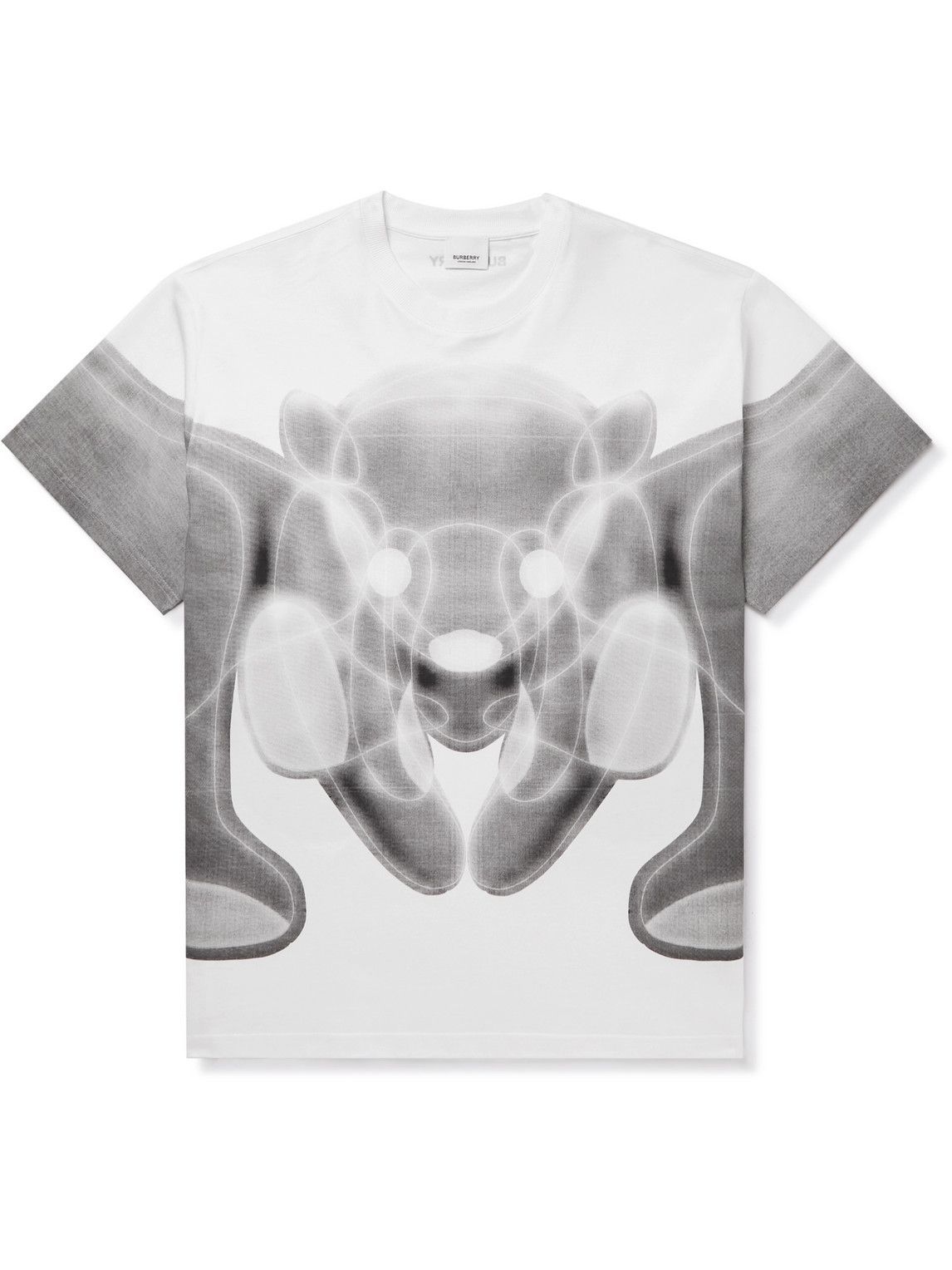 Photo: Burberry - Elon Printed Cotton-Jersey T-Shirt - White