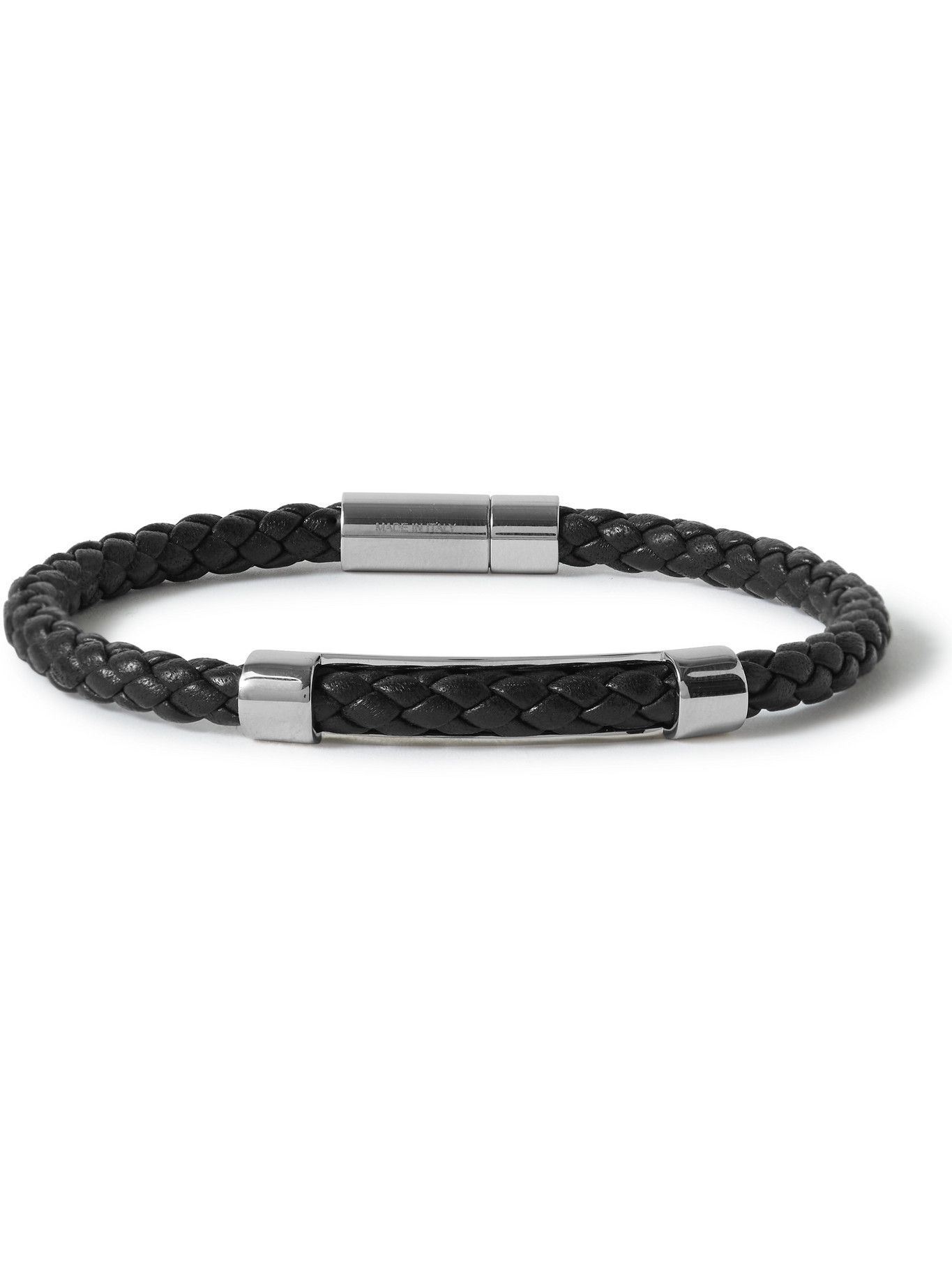 hugo boss woven leather bracelet