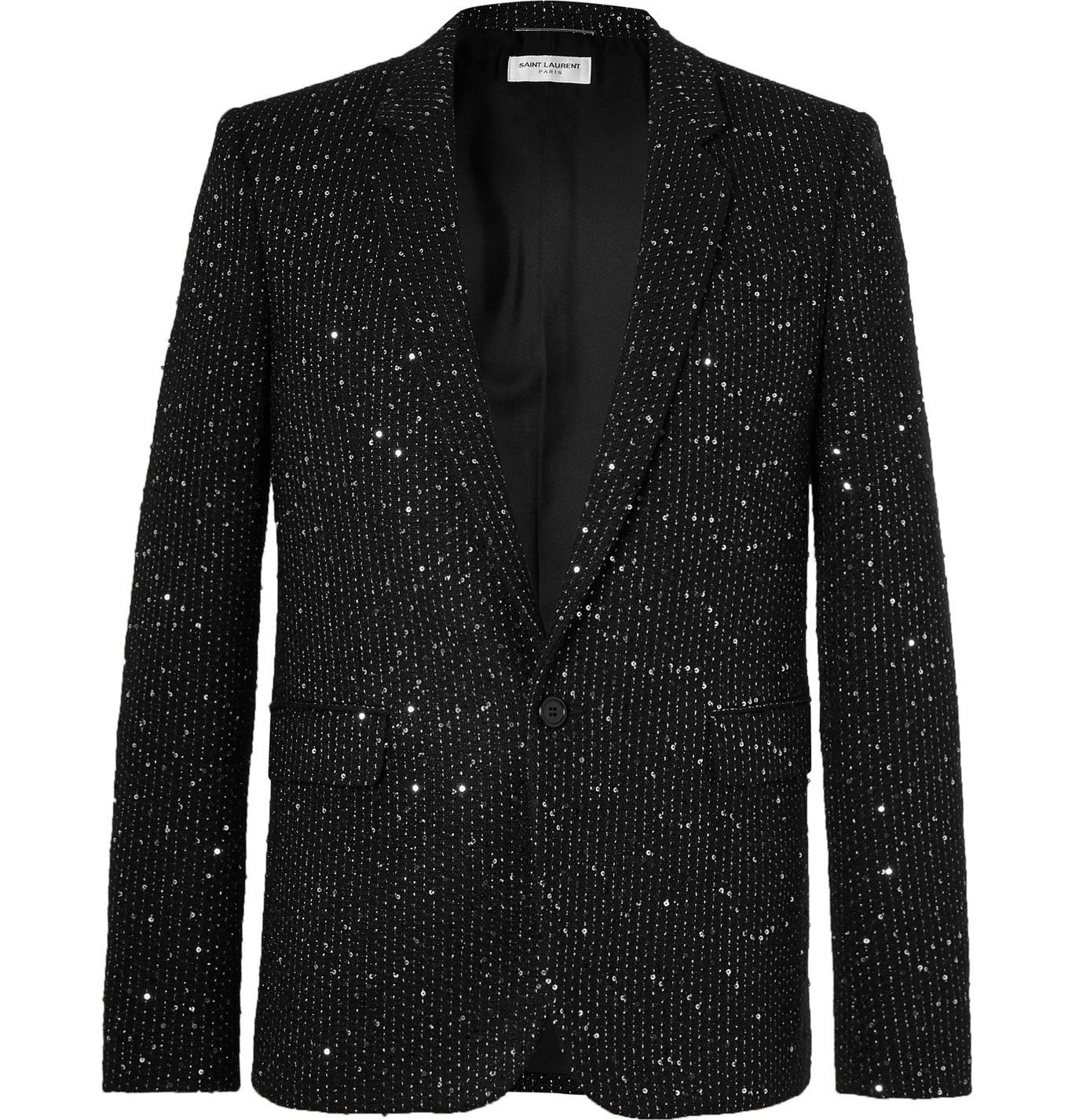 saint laurent sequin blazer