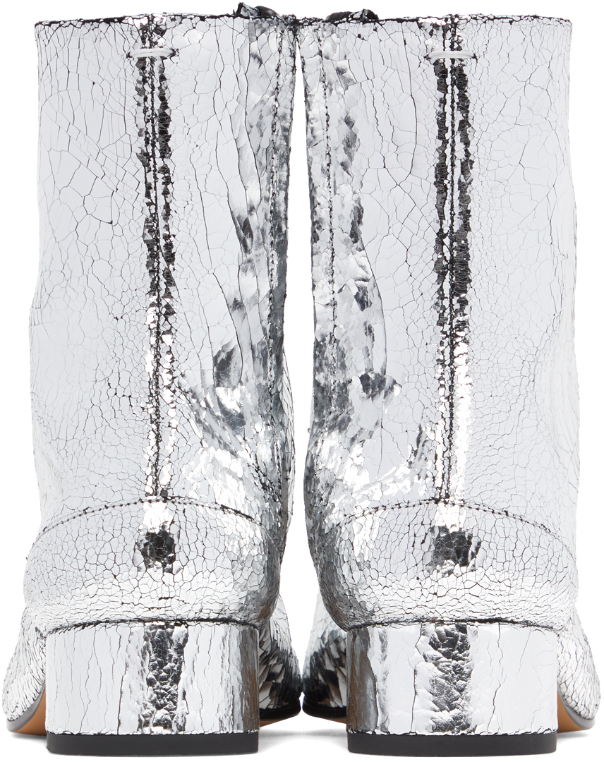 Maison Margiela Silver Calfskin Tabi 