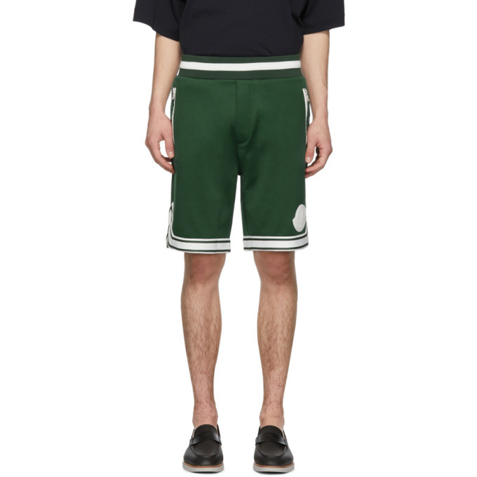 Moncler Green Sweat Shorts Moncler