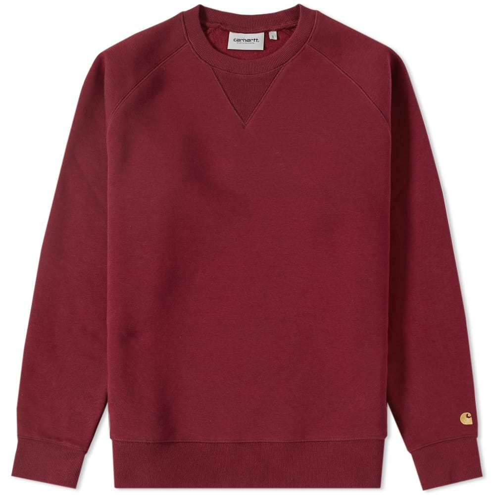 Carhartt Chase Sweat Burgundy Carhartt WIP Carhartt Chase Sweat Burgundy Carhartt WIP