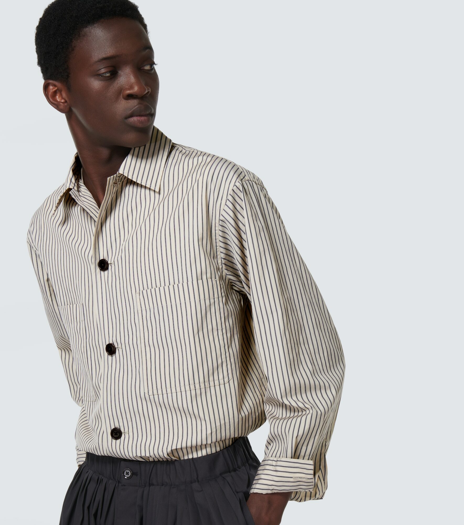 Lemaire - Striped cotton shirt Lemaire