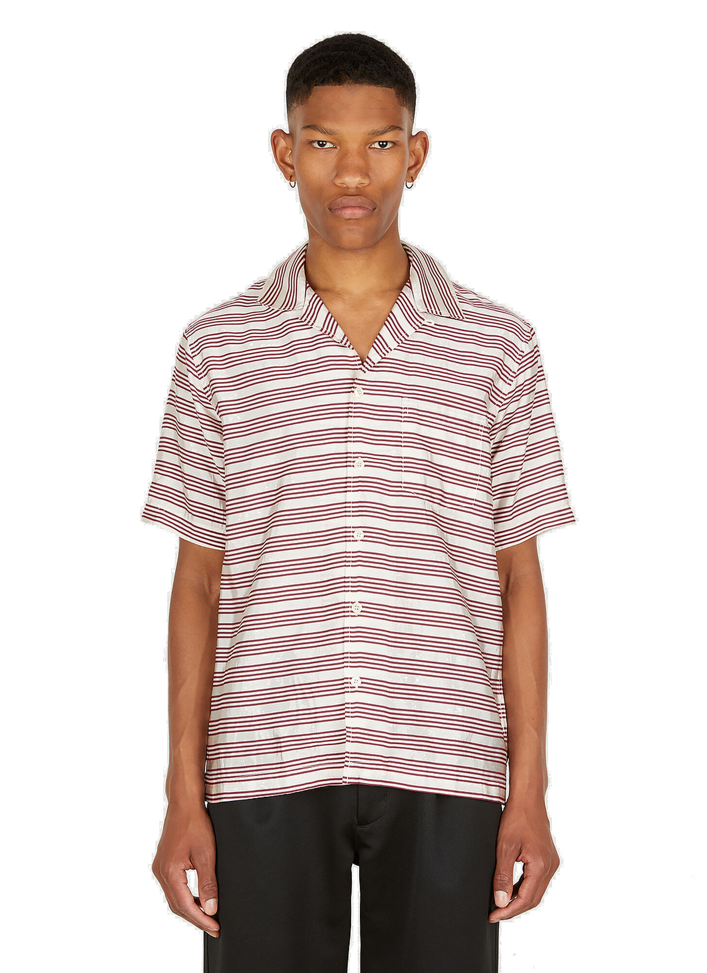 Photo: Orson Stripe Shirt in Red