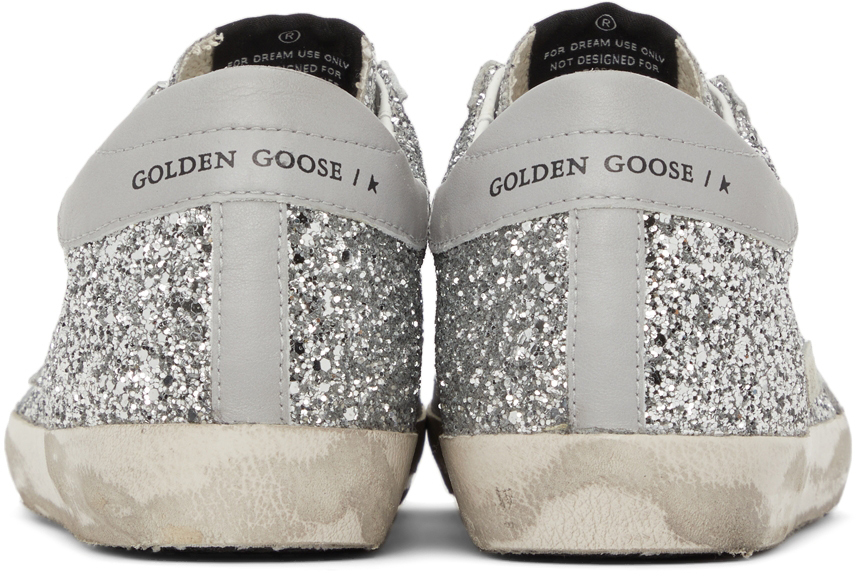 Golden Goose SSENSE Exclusive Glitter Superstar Sneakers Golden Goose ...