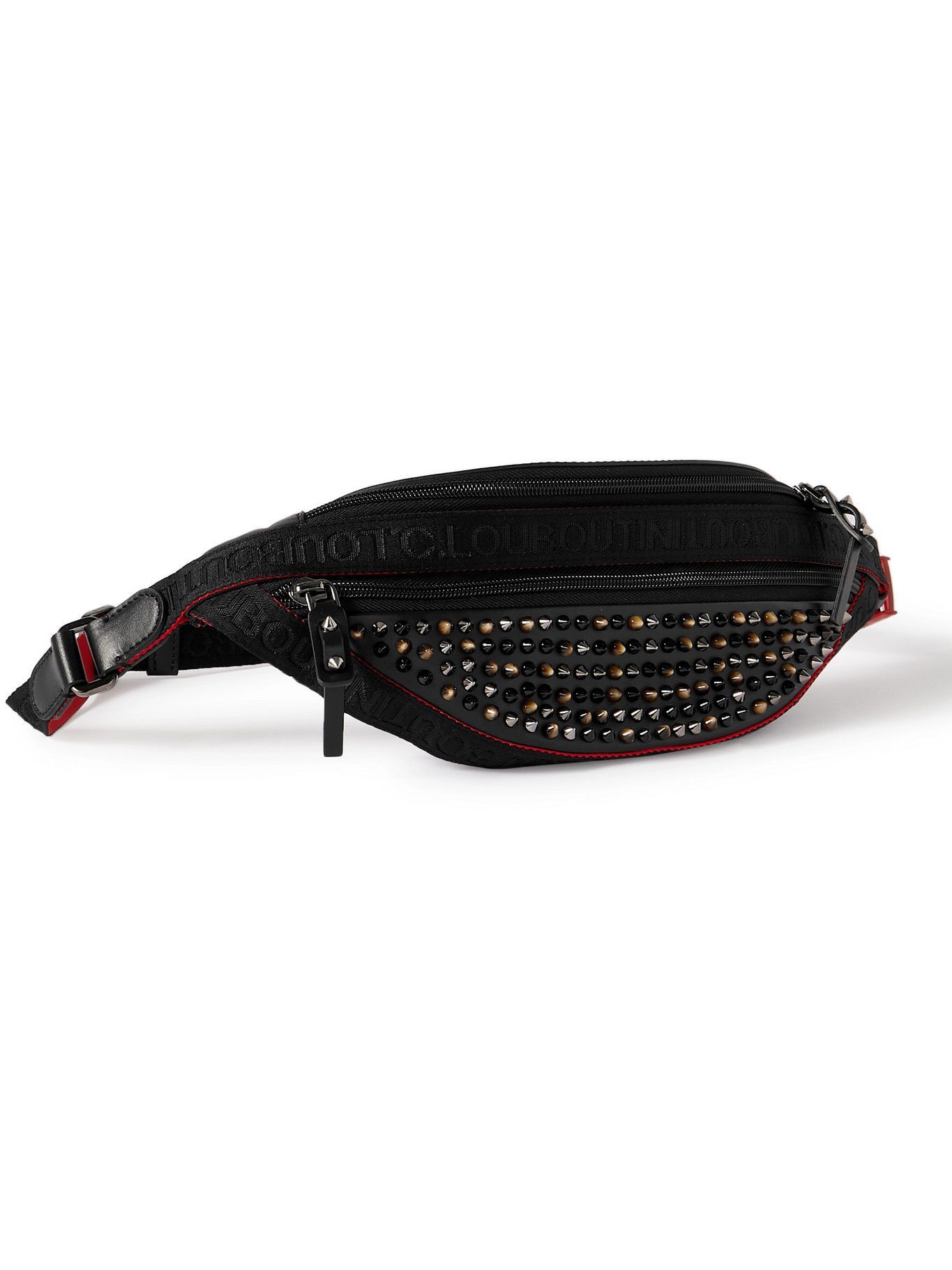 christian louboutin men's parisnyc spiked belt bag