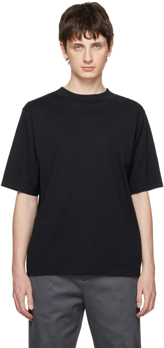 Acne Studios Black Mock Neck T-Shirt Acne Studios