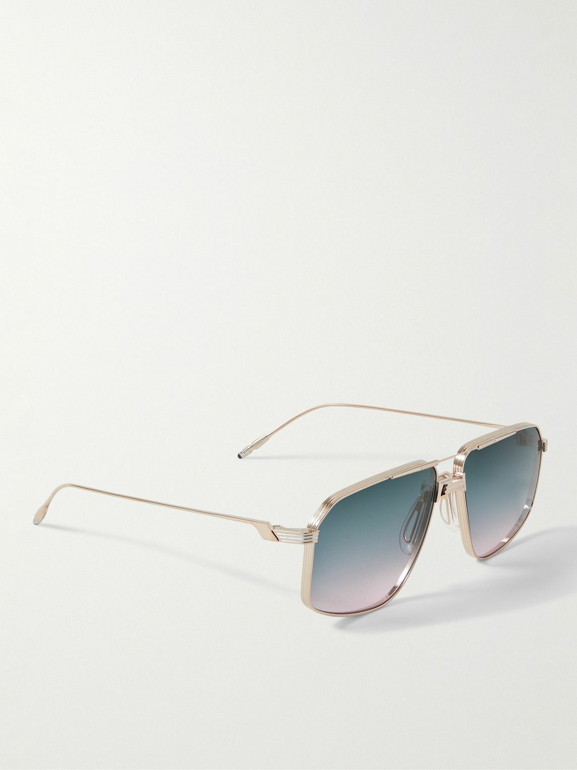 Lunettes De Soleil Jacques Marie Mage 'Jagger Ritz' - Monture Dorée - Occasion - Modèle Homme