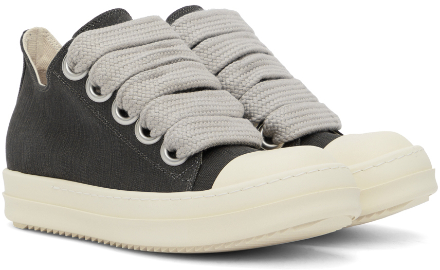 Rick Owens Drkshdw Grey Jumbo Lace Sneakers Rick Owens Drkshdw