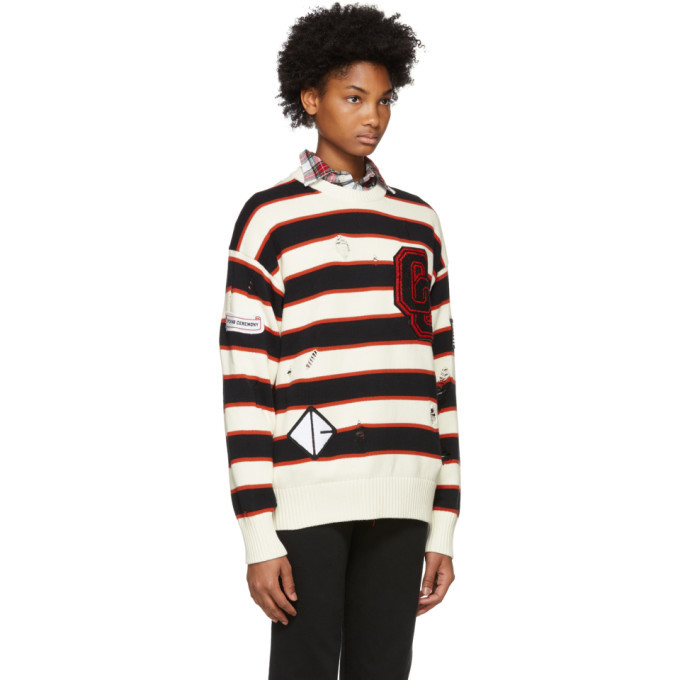 varsity striped sweater