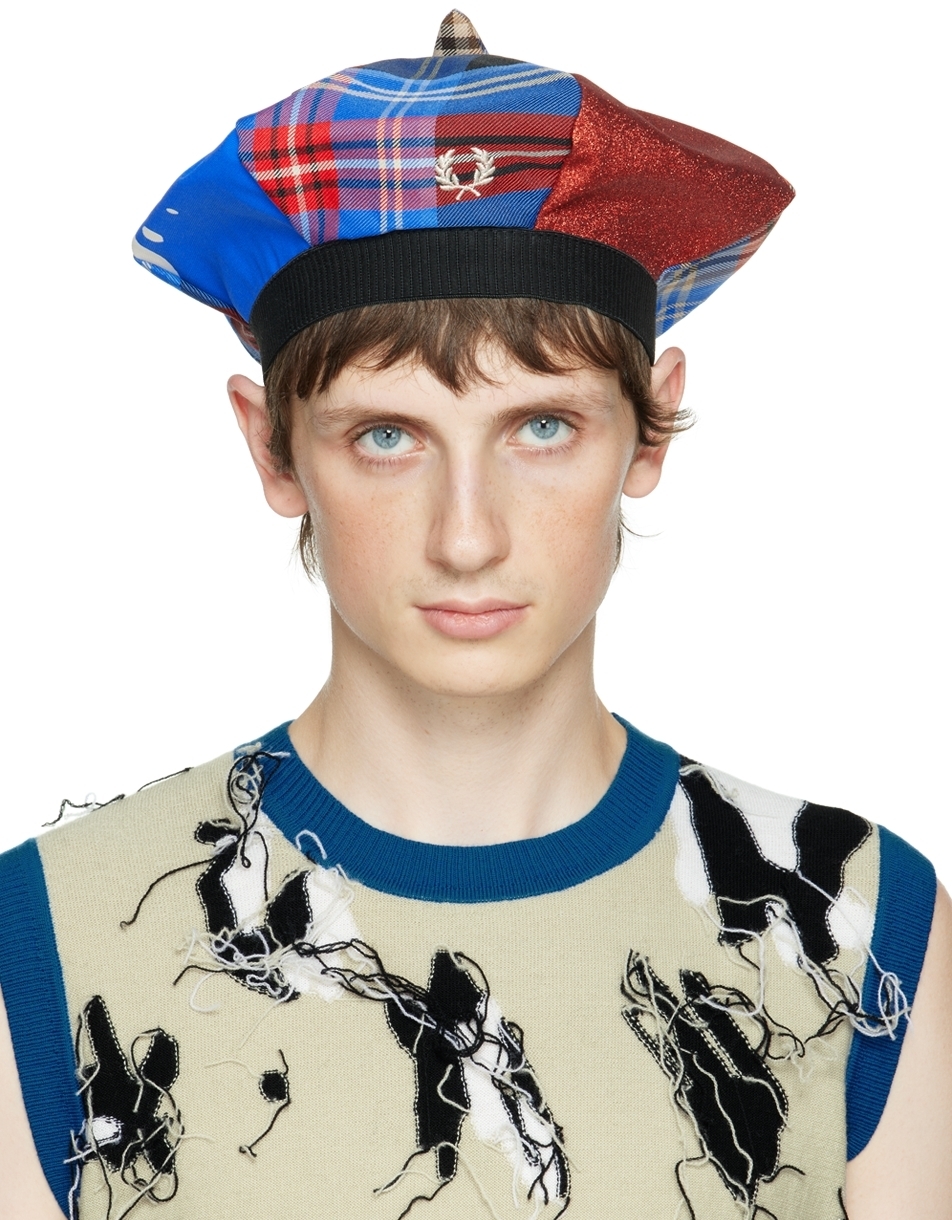 Photo: Charles Jeffrey Loverboy Red & Blue Fred Perry Edition Beret