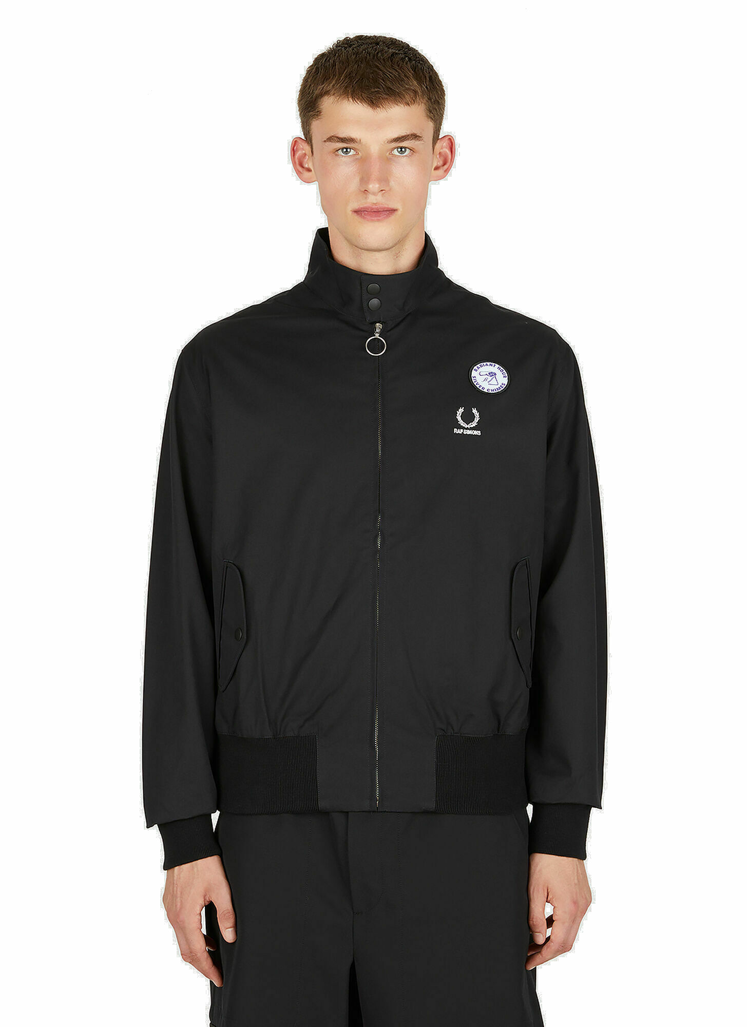 Photo: Logo Embroidery Track Jacket in Black