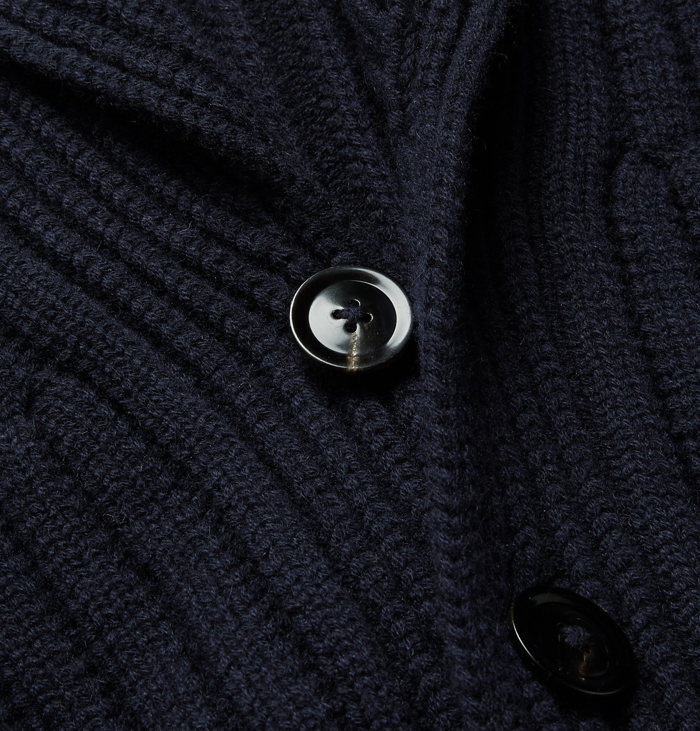 TOM FORD - Shawl-Collar Ribbed Cashmere Cardigan - Blue TOM FORD