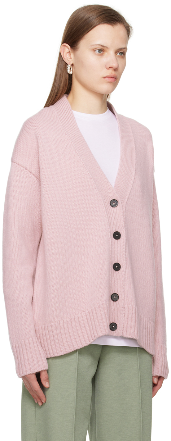 Jil Sander Pink Chunky Cardigan Jil Sander