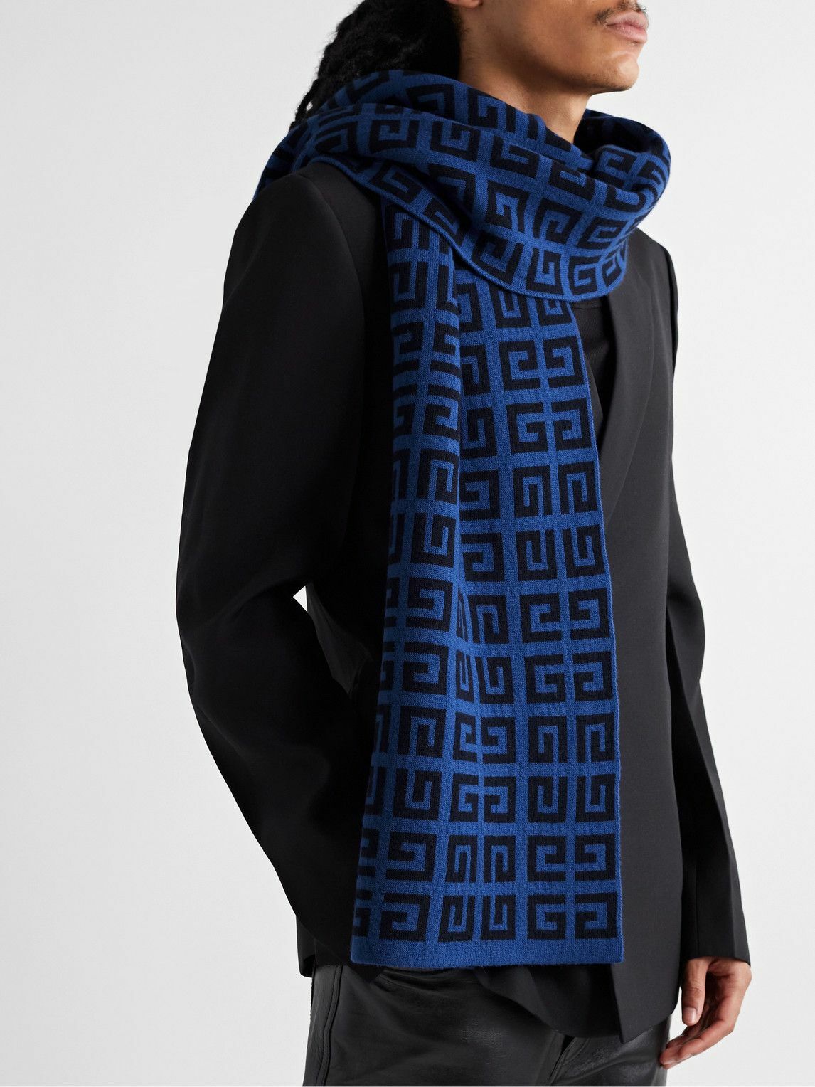 Logo-Intarsia Wool and Cashmere-Blend 
