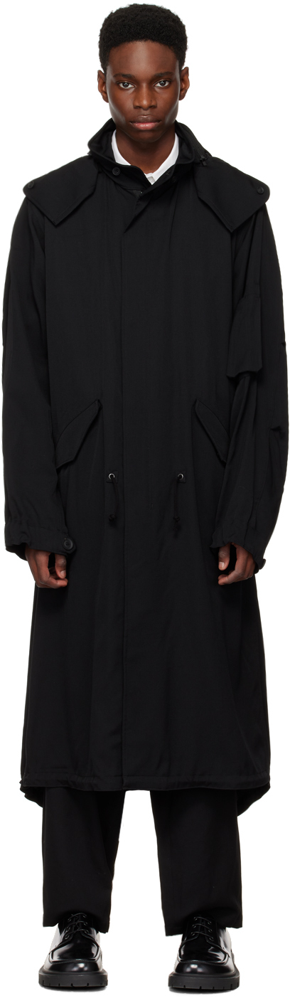 Yohji Yamamoto Black Mods Coat Yohji Yamamoto