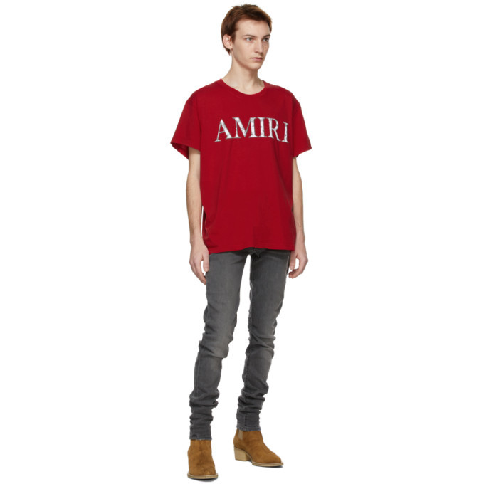 AMIRI Red Bandana Logo T-Shirt Amiri