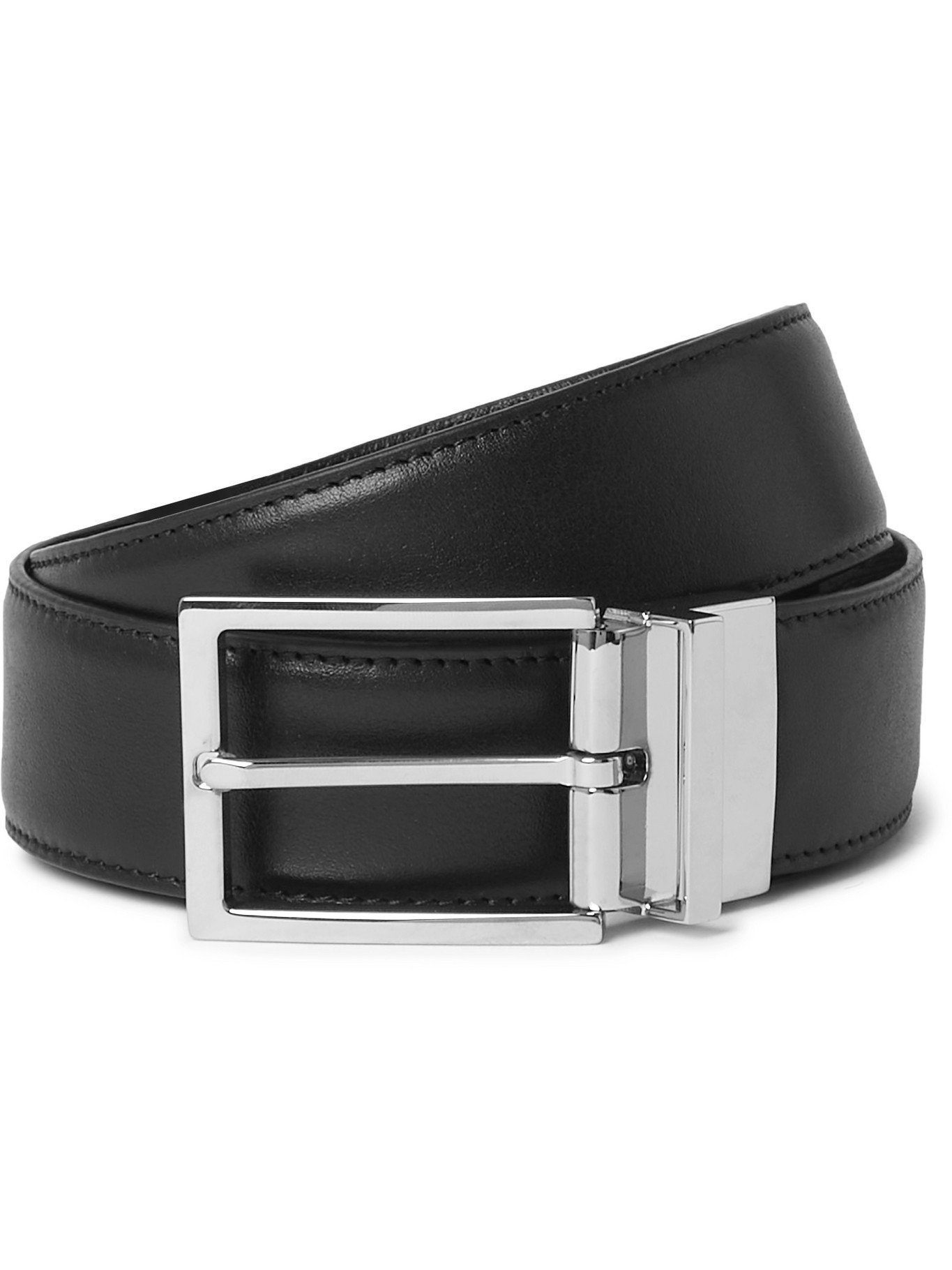 BRIONI - Leather Belt - Black Brioni