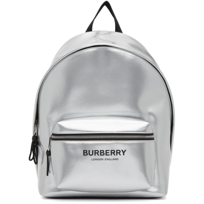 Burberry Silver Jett Backpack Burberry