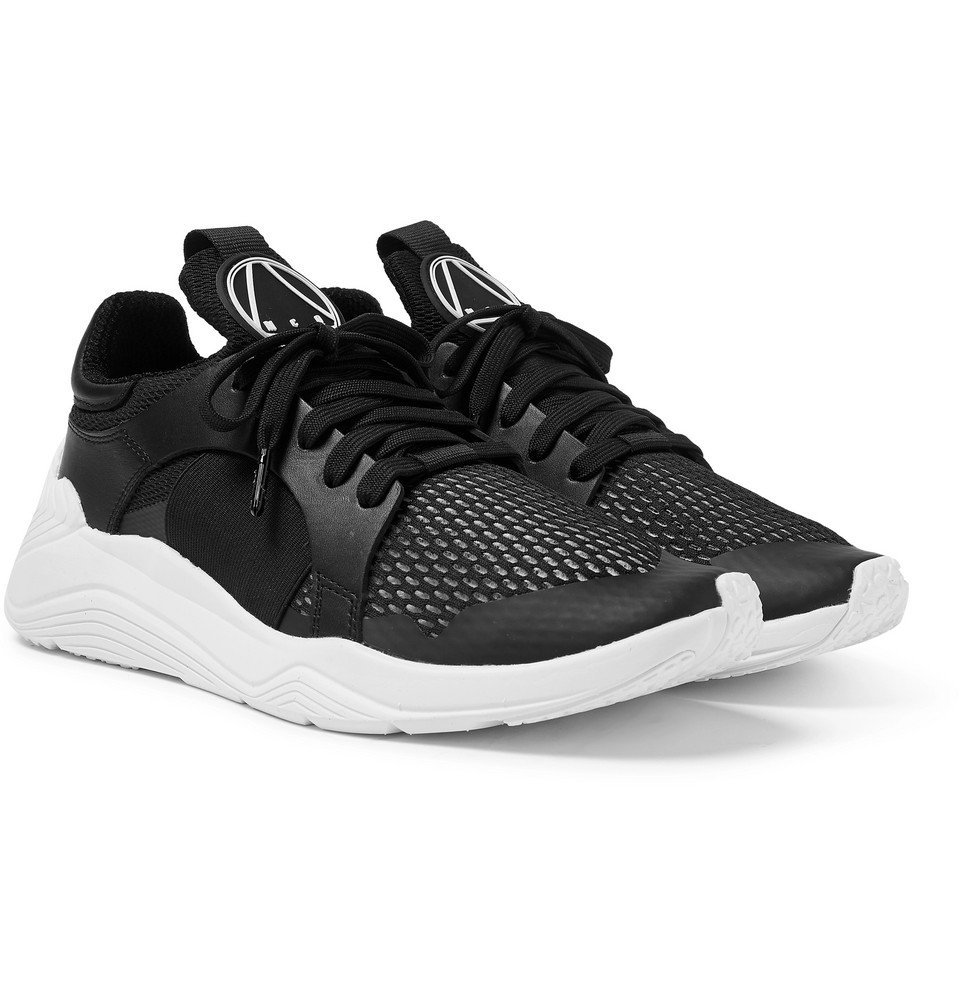 McQ Alexander McQueen - Gishiki Leather-Trimmed Mesh Sneakers - Men - Black  McQ Alexander McQueen