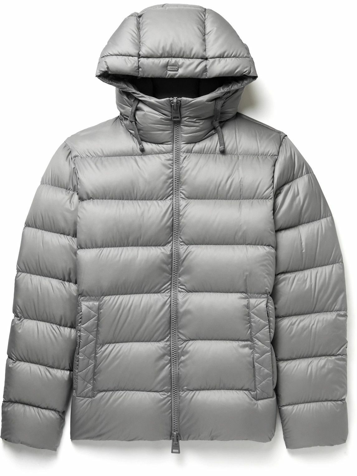 Herno - FAST5 Quilted Amni Soul Eco Hooded Down Jacket - Gray Herno