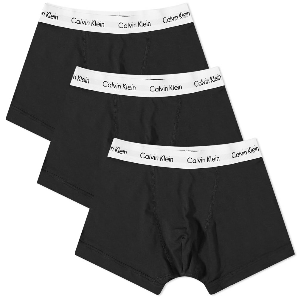 Calvin Klein Men's 3 Pack Trunk in Black/White Calvin Klein