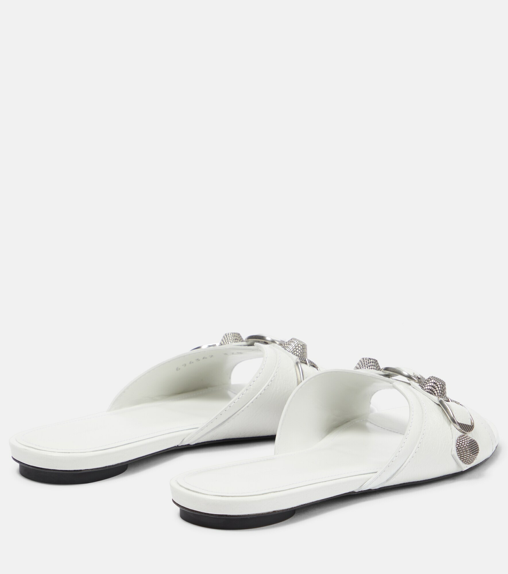 Balenciaga - Cagole leather slides Balenciaga