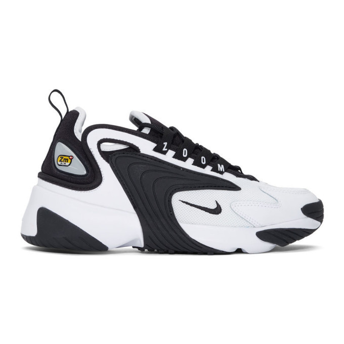 white & black zoom 2k sneakers