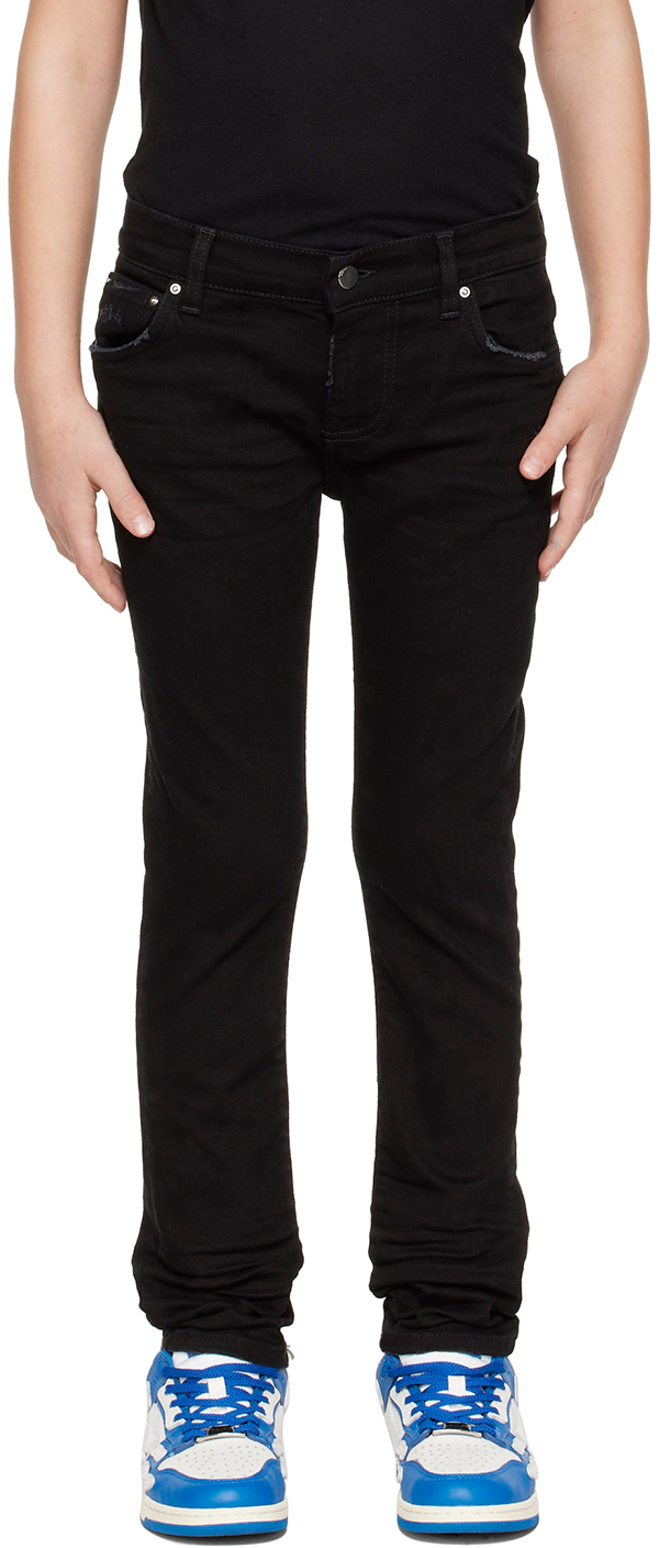 AMIRI Kids Black Stack Jeans Amiri