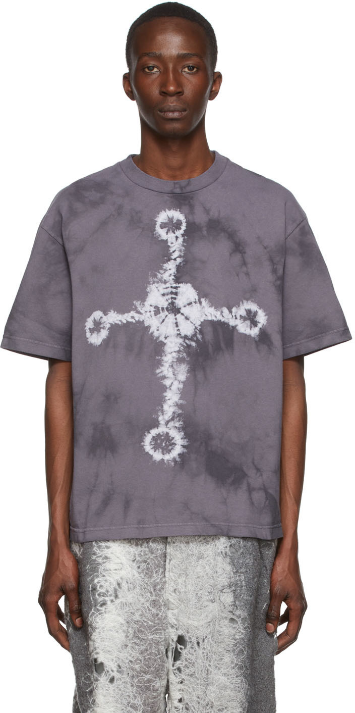 Acne Studios Purple Cotton T-Shirt Acne Studios