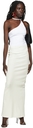 J6 Off-White Rib Long Skirt