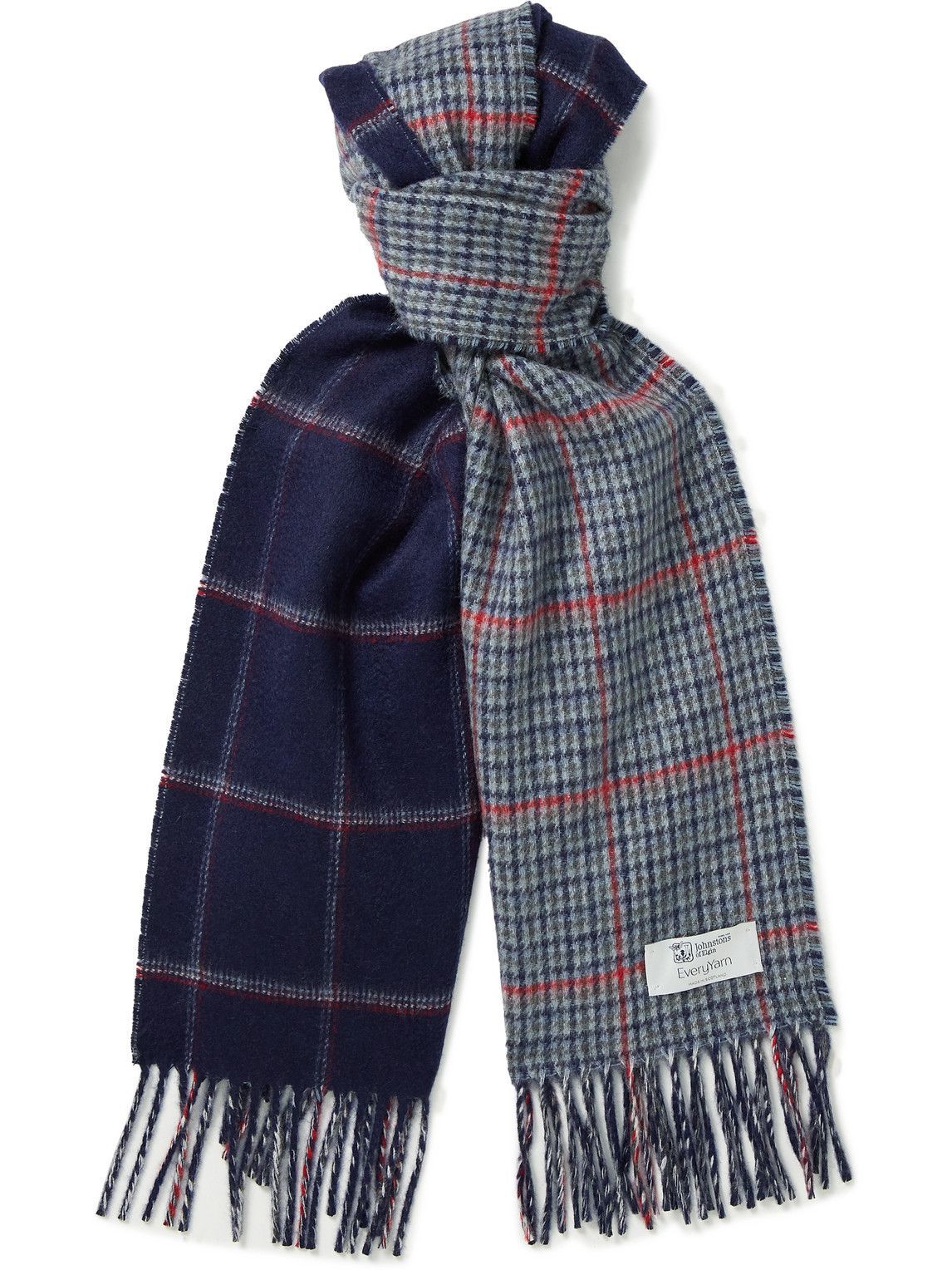 Reversible Pure Cashmere Scarves made in Scotland by Johnstons of Elgin 