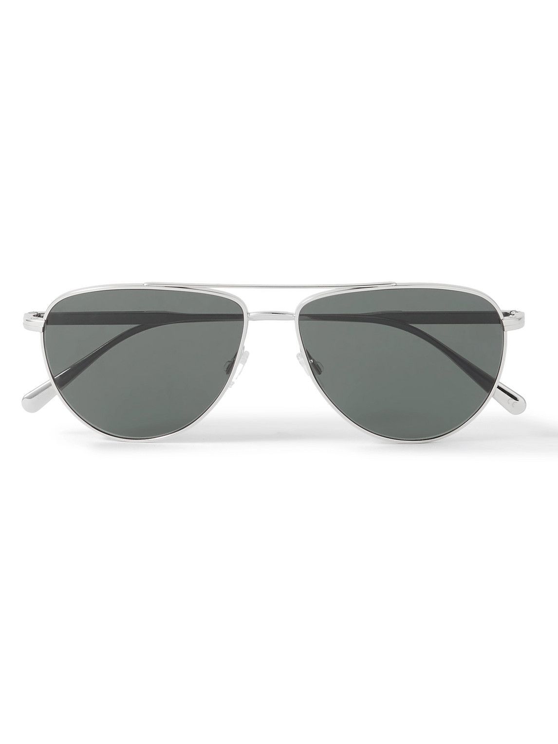 Brunello Cucinelli - Oliver Peoples Aviator-Style Silver-Tone ...
