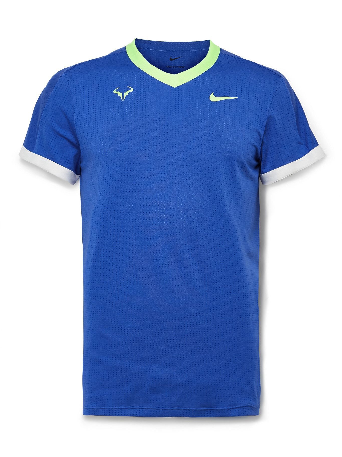 Nike Tennis NikeCourt Rafa DriFIT ADV TShirt Blue Nike Tennis