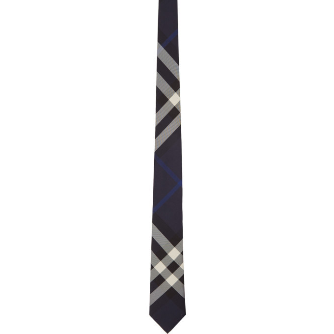burberry blue check tie