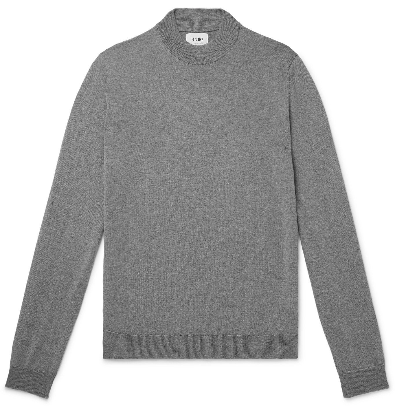 Nn07 Martin Wool Mock Neck Sweater Gray Nn07