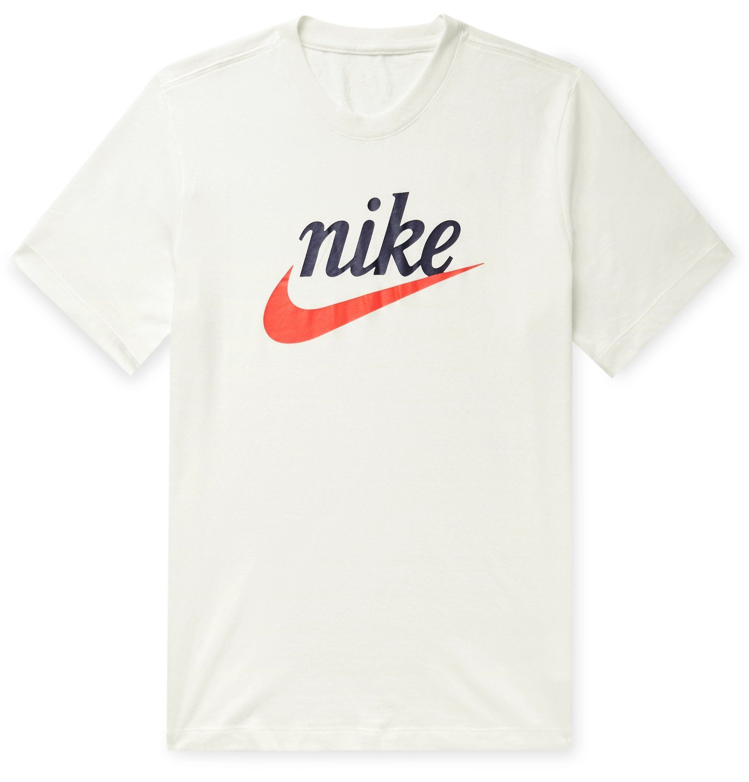 Nike - Sportswear Heritage Logo-Print Cotton-Blend Jersey T-Shirt ...