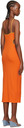 Reformation Orange Lilou Midi Dress